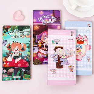 Peach roll roll week hand book wholesale grid week plan notebook student cute ins girl heart day book
