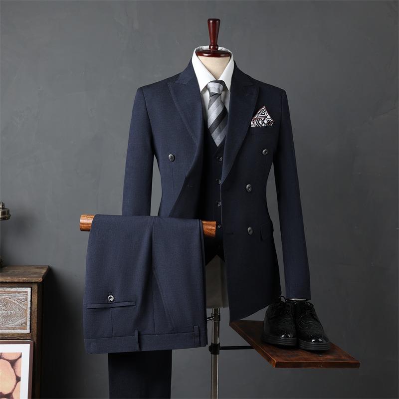 Men's Clothing Slim Three Piece Suits, Professional Business Trend Suits, Wedding Dresses, Groomsmen, Formal Suits For Men_voghion.com