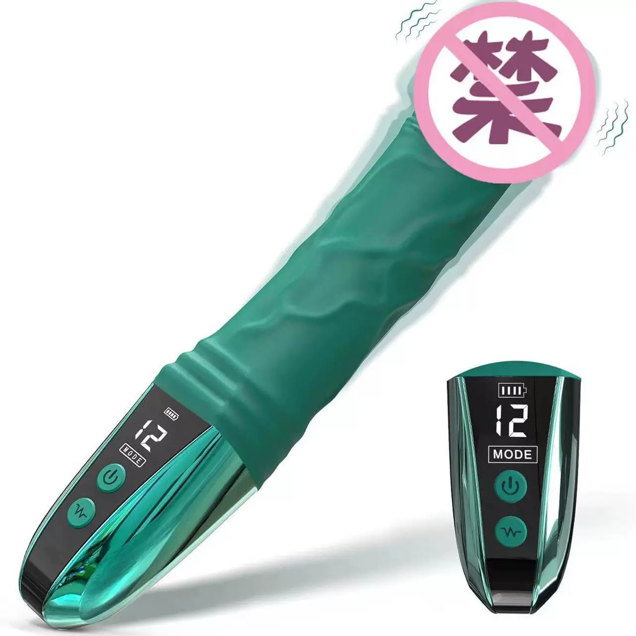 现货批发亚马逊新款LED数显屏AV棒女用亚瑟震动棒自慰器仿真阳具