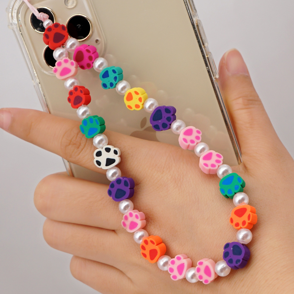 Ethnic Small Daisy Pearl Beaded Mobile Phone Chain display picture 17