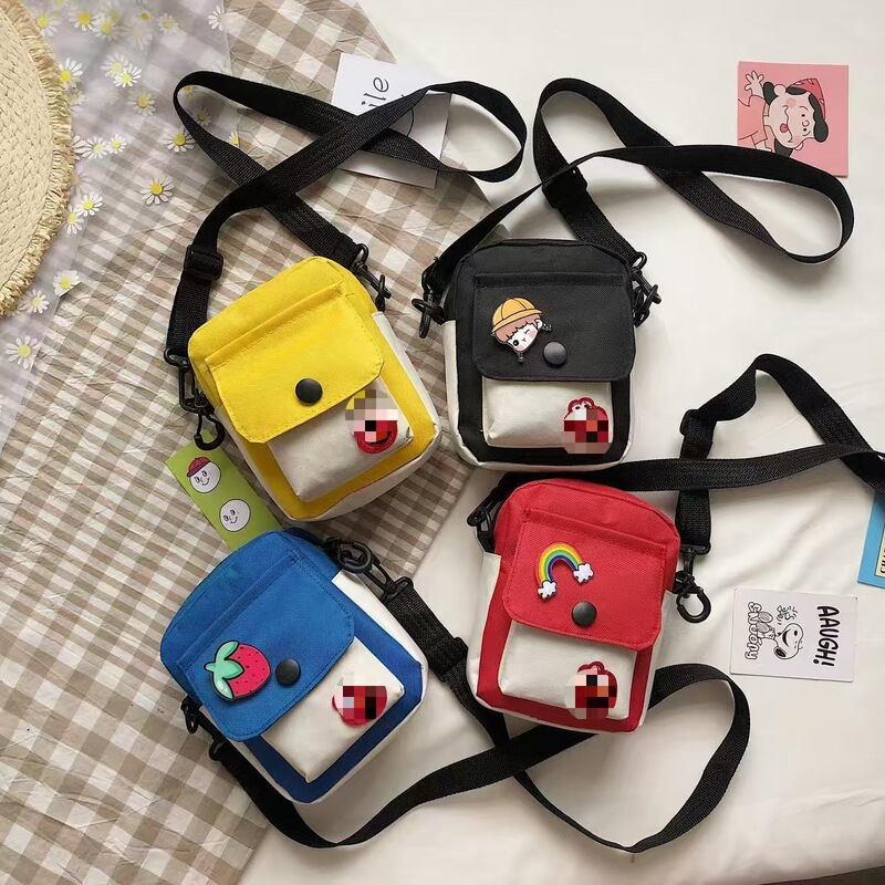 Women's Fashion New Cute Canvas Bag for Female Students, Korean Style, Japanese Style Nylon Ins Crossbody Bag, Small Bag, Ins Style