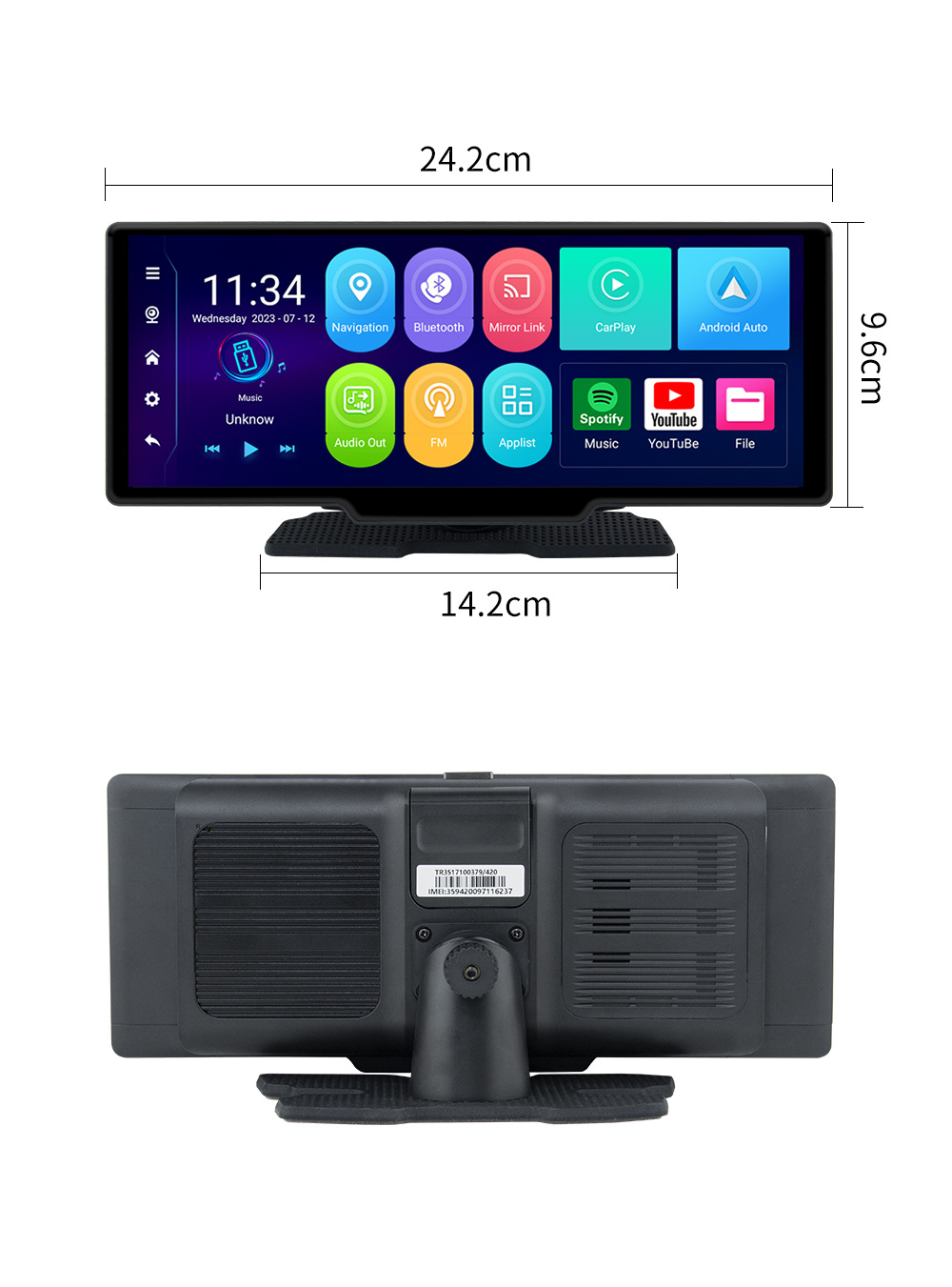 10.26inch Car-Mounted Mp5 Wireless Carplay High-Definition Reversing Camera Bluetooth Radio Ce Certified