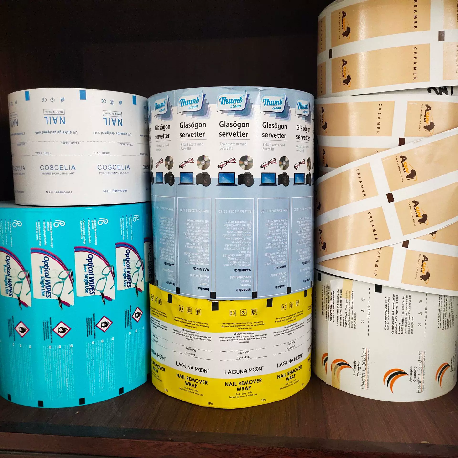 手机铝箔包装纸批发 可印刷淋膜纸卷膜 酒精棉片包装纸生产