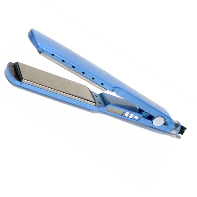 MESKY蓝色直发器钛5温控直发器1 3/4英寸宽板直发 器直发大版