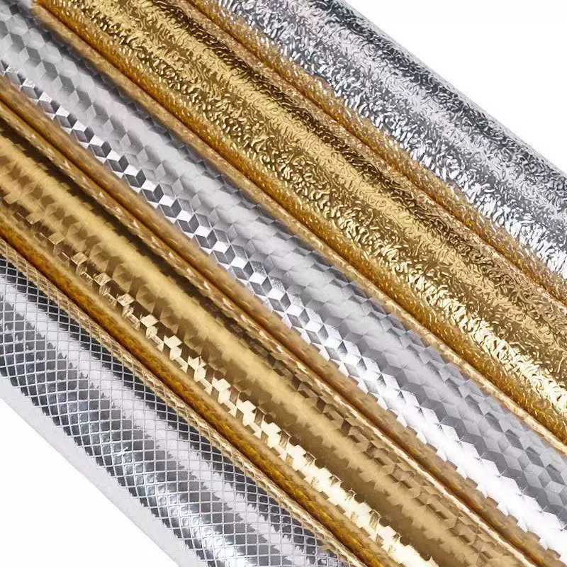 厂家批发厨房加厚铝箔防油贴纸灶台防火耐高温墙纸自粘瓷砖墙贴