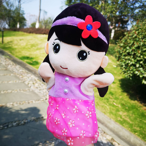 Plush toy cartoon character glove doll large child comfort parent-child stage performance hand puppet doll mother