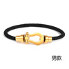 Trend woven bracelet, European style, micro incrustation, three colors, wholesale