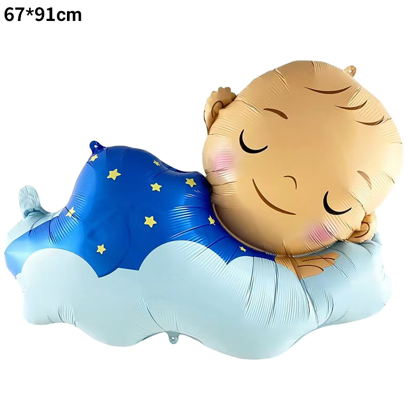 Nuevo chupete grande de forma especial transfronterizo, película de aluminio para bebés, globo, biberón, decoración de cumpleaños para bebés, revelación de género