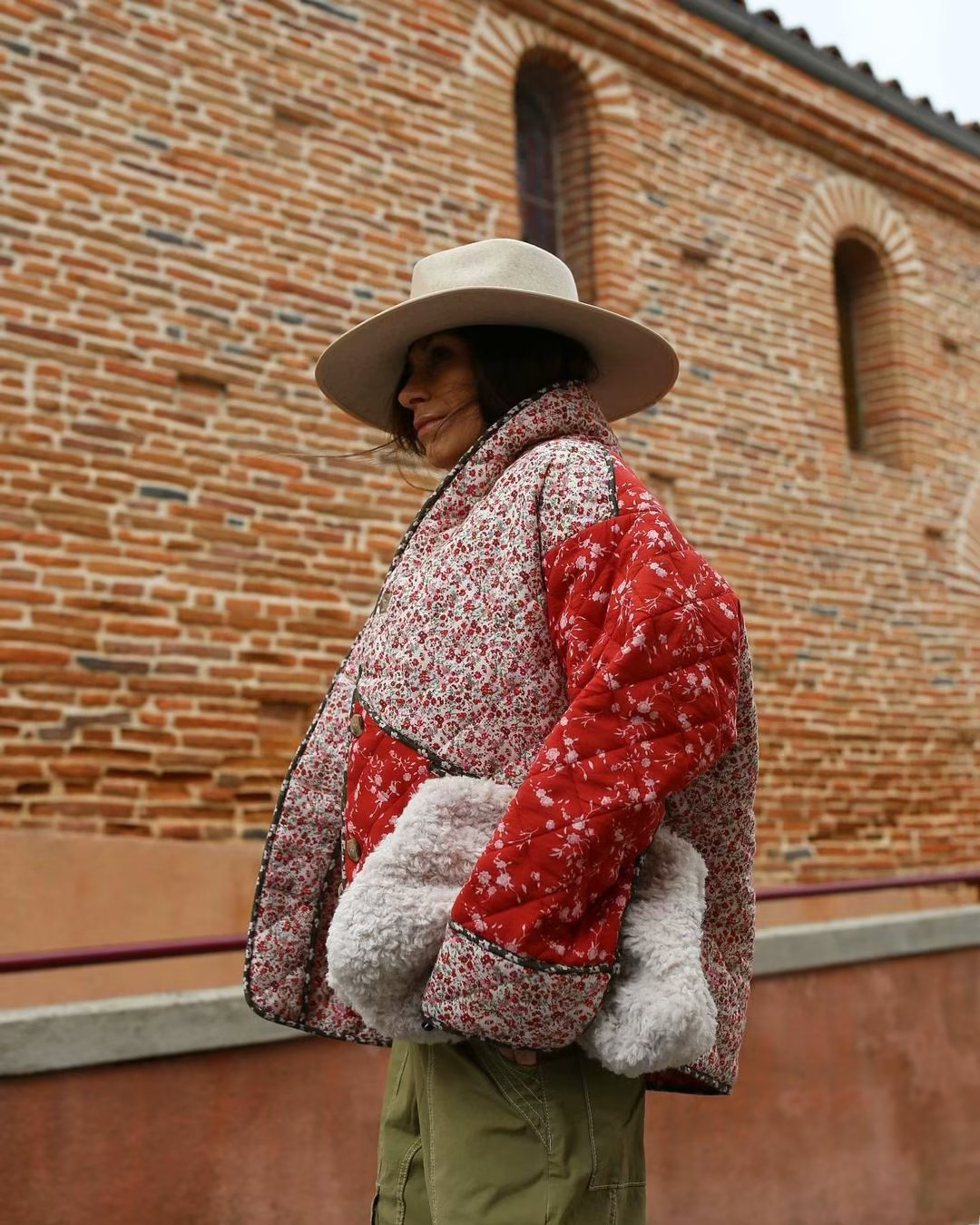 Fall 2023 new European and American cross-border women's clothing ethnic floral lapel cotton coat w034 23143_voghion.com