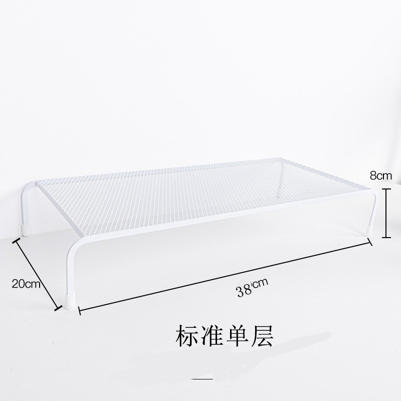 Organizador de almacenamiento minimalista para escritorio de dormitorio con soporte elevado para computadora, estante elevador para monitor de oficina sin instalación.