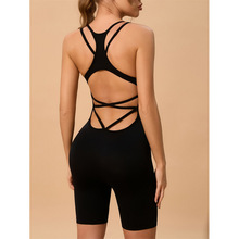 K 74323 Spaghetti Strap Yoga Romper �����٤����̿�ŷ���¿�