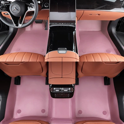 Modelə uyğun ayaqaltı: Leather Solvent-Free Car Floor - girly-pink