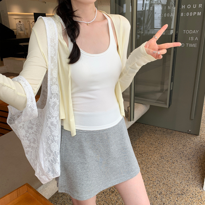 Special Wholesale Lyocell Tencel Ice Silk Sun Protection Clothing Light Cardigan Jacket Summer Style New High-End Top