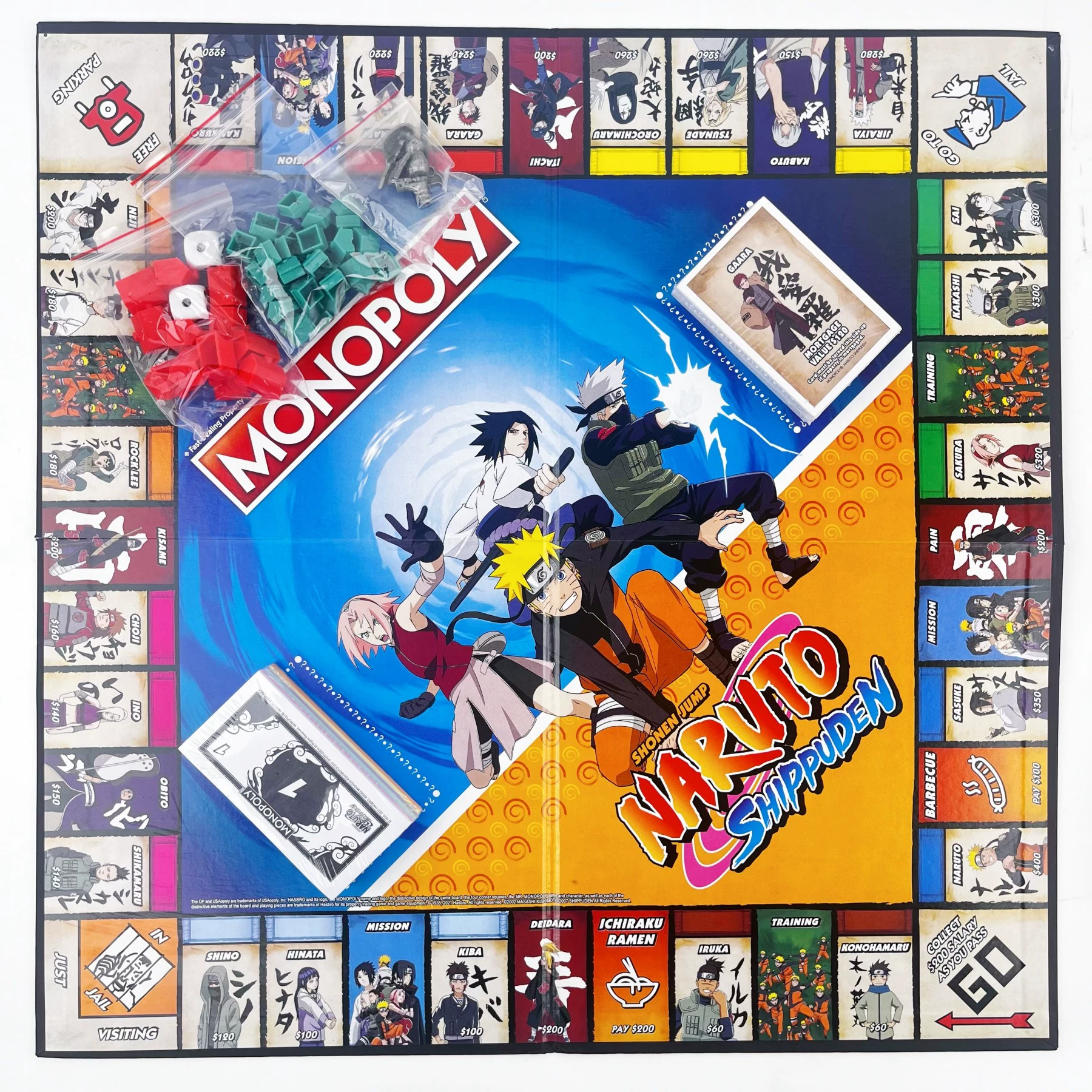 Монополия Dragon Ball Power, настольная игра, Рождественская ночь, Монополия One Piece, игровое поле