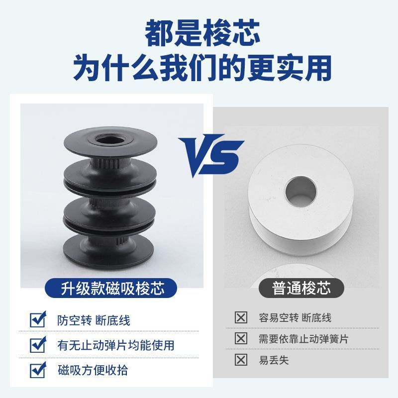 磁阻尼防空转梭芯锁芯电脑工业平车平缝机通用锁心梭壳缝纫机配件|undefined