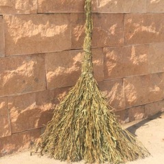 BG54 wholesale household garden outdoor sanitation magic broom hard-bristle set courtyard old-fashioned sweet potato broom bamboo broom