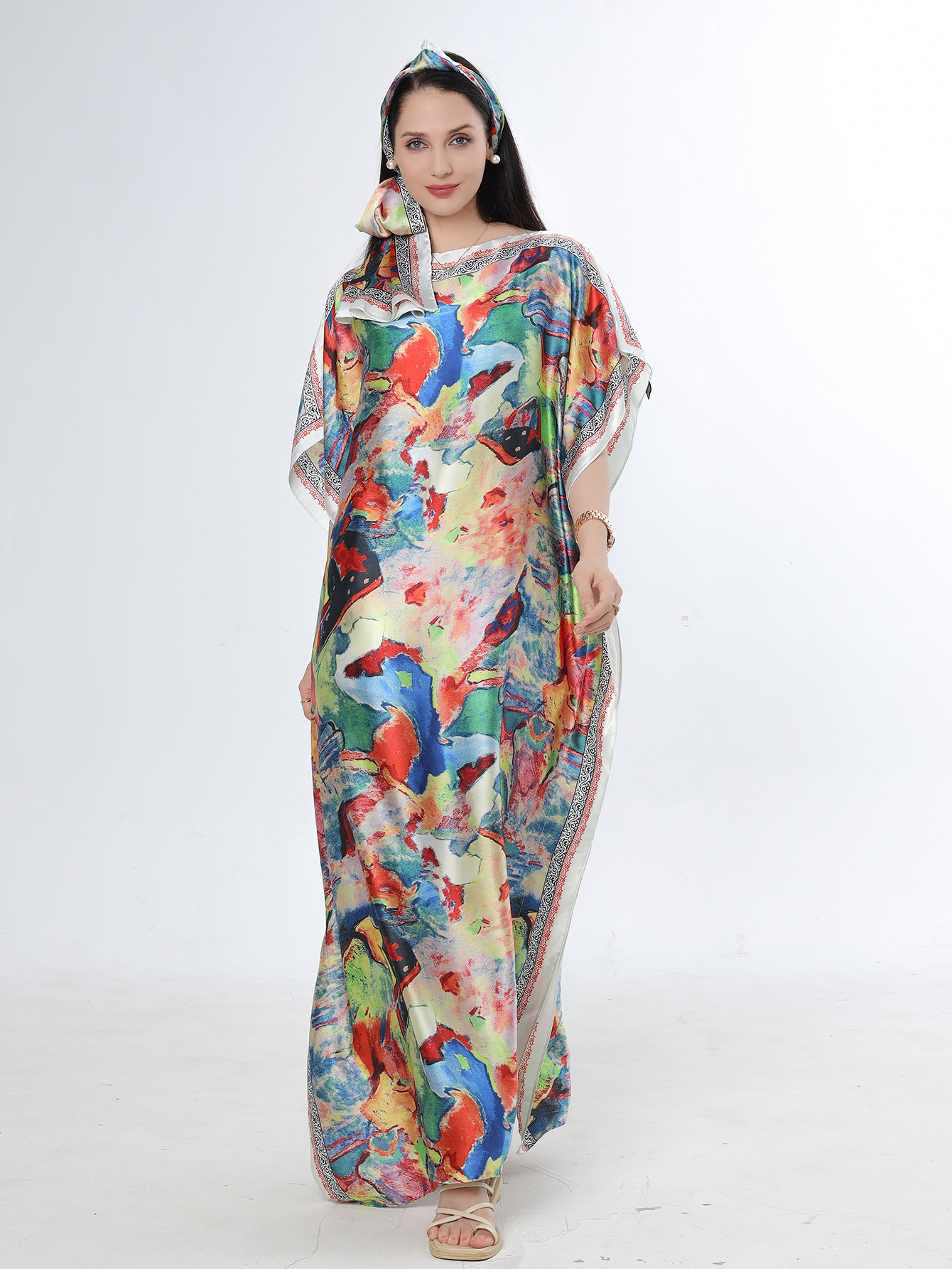 2025 primavera y verano nuevo Amazon venta rápida ropa malaya camisa de arena imitación seda brocado ropa de protección solar de vacaciones de playa