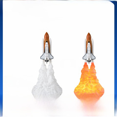 火箭燈3D打印月球火箭發射燈創意3D打印飛船燈led小夜燈檯燈