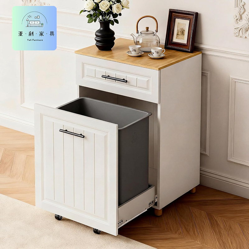 Panel-Style Export Model Pull-Out Trash Can Cabinet with Drawer-Type Trash Bin, Freestanding Kitchen Trash Can Cabinet Panel-Style Export Model Pull-Out Trash Can Cabinet with Drawer-Type Trash Bin, Freestanding Kitchen Trash Can Cabinet