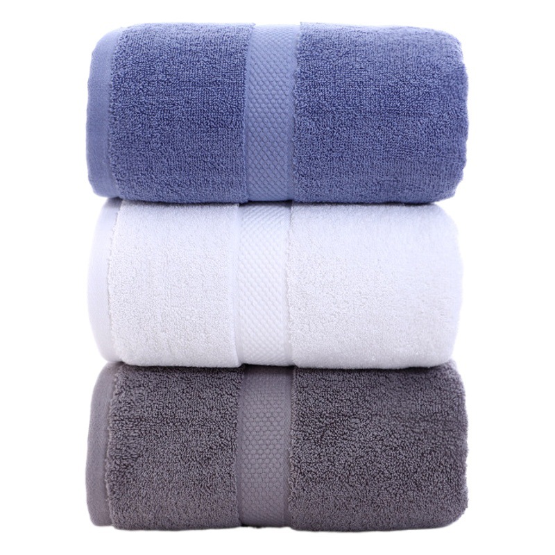 Toalla de baño de algodón de clase A de Gaoyang al por mayor engrosamiento para aumentar el salón de belleza de baño de hotel en casa con logotipo de algodón