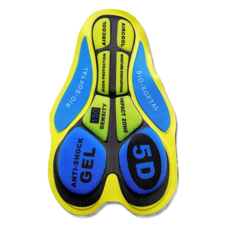 Pantalones cortos de ciclismo pantalones pad ciclismo ropa cojín impresión 9D pantalones de silicona pad ciclismo ropa interior cojín humedad wicking transpirable