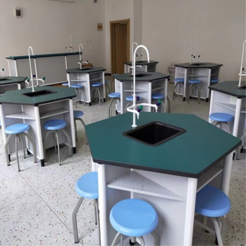 School Hexagonal Table, Tutoring and Experimental Table, Teacher Demonstration Table, Multi-Functional Science and Maker Training Hexagonal Computer Table School Hexagonal Table, Tutoring and Experimental Table, Teacher Demonstration Table, Multi-Functional Science and Maker Training Hexagonal Computer Table