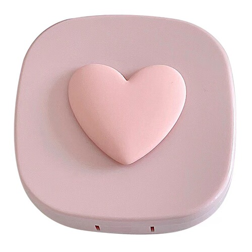 Japanese simple contact lens box INS style girly heart cute contact lens box loving portable care companion box