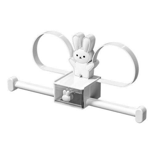 Cartoon Cute Hair Accessories Storage Rack Clothes Hook Storage Hole-Free Multi-Function Jewelry Storage Box Organization Shelf
