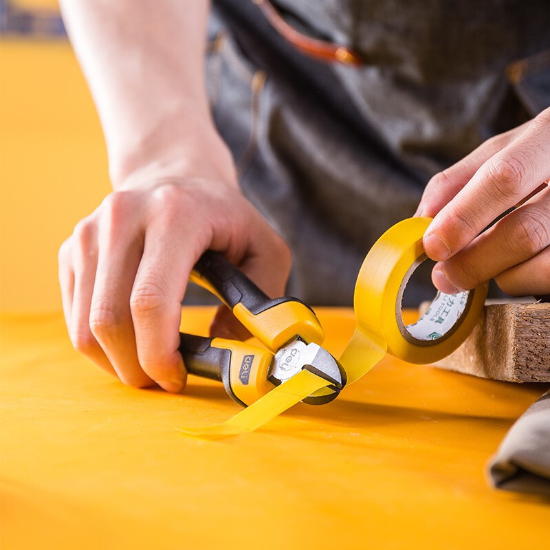 得力工具DL2207Z专业级斜嘴钳7"偏口钳剪钳水口钳