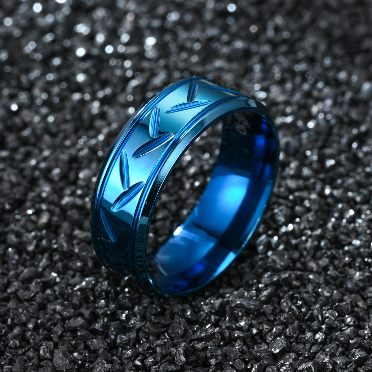 12g Weight Rings Classification 1 Piece Quantity Simple Style Solid Color Stainless Steel Men's Rings