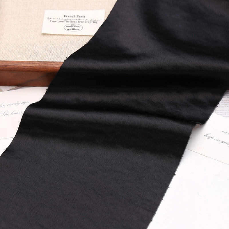 Coreano de alta calidad crema perlada satén anillo de cabello intestino grueso DIY material de tela accesorios de cabello hechos a mano