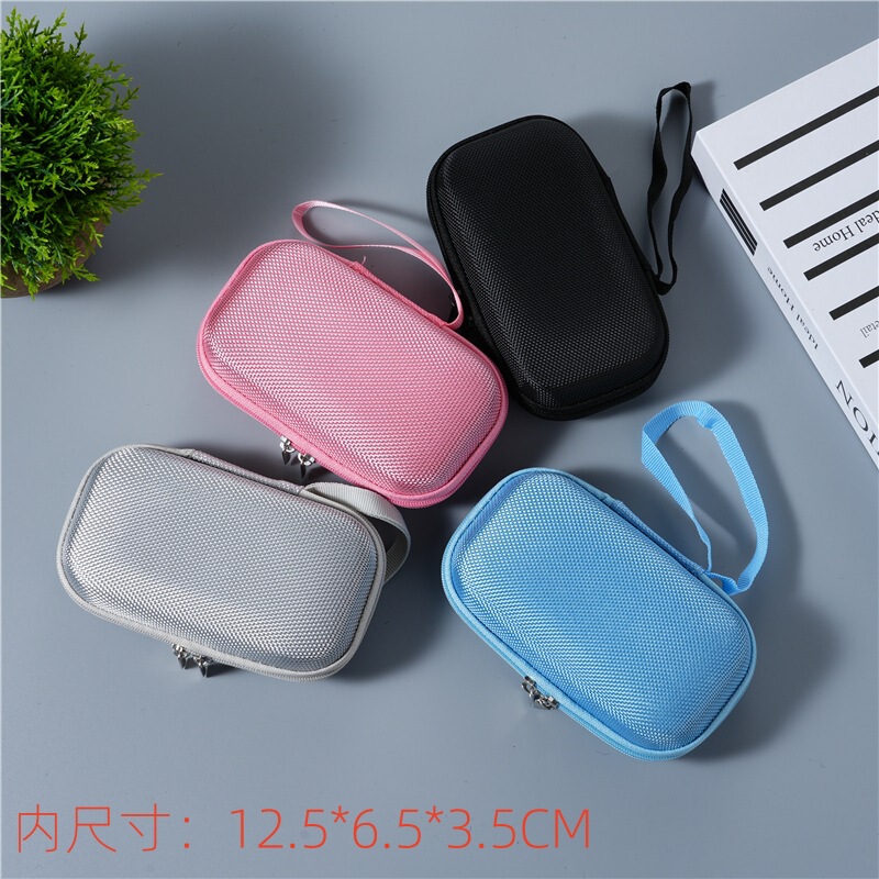 Neutral Listening Treasure Storage Box Colorfulful Multi-Colorful Crystal Velvet Lining Protective Hard Shell Bag Eva Word Card Cosmetics Bag