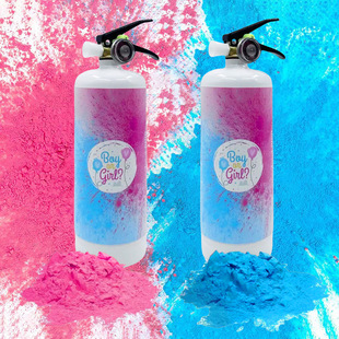 Cross-Border Large-Capacity Fire Extinguisher Gender Reveal Spray Color Gas Bottle Spray Bottle Celebration Party Smoke Color Spray