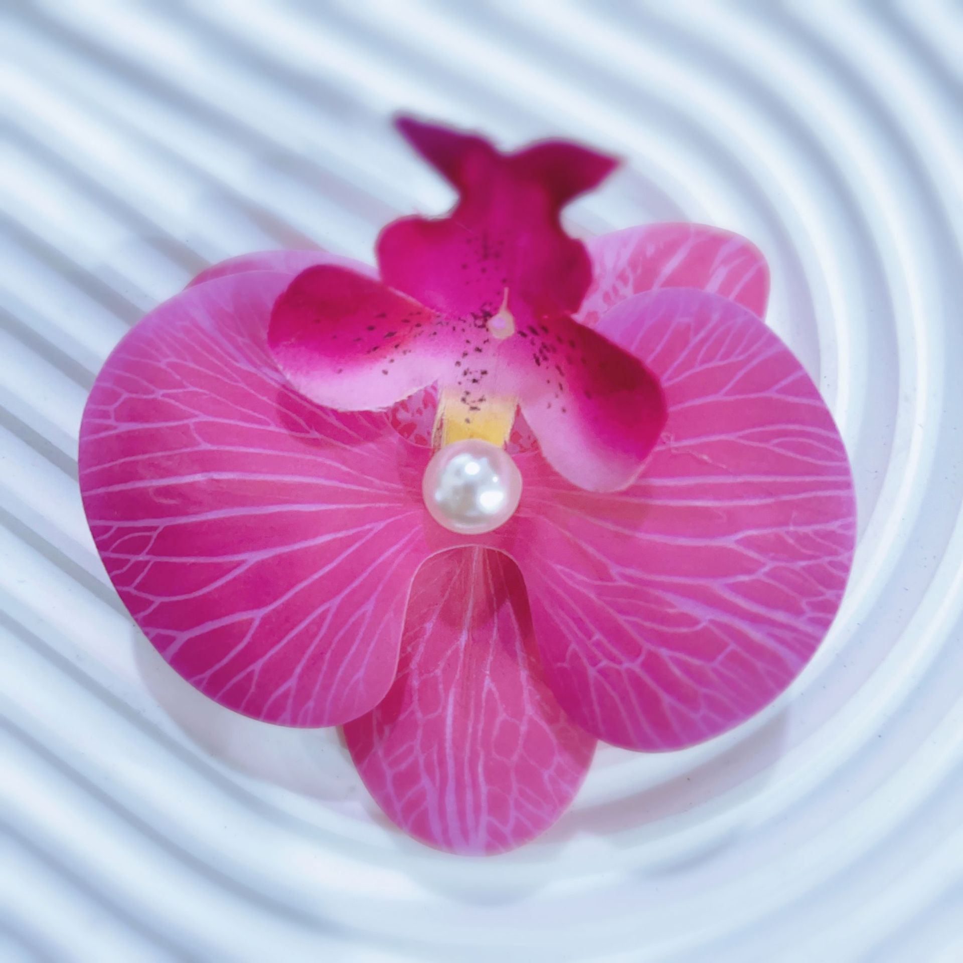 Flores biónicas mariposas orquídeas abrazadera para el cabello de mujer atmósfera sen sensación de cabello de flores bordes laterales abrazadera para el cabello de flores frisa abrazadera para el cabello de mujer image 8