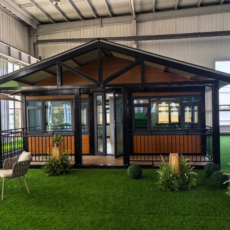 Casa Contenedor Expandible con Techo Puntiagudo para Atracciones Turísticas al Aire Libre, Vivienda Integrada Popular, Alojamiento, Casa Contenedor Habitable, Casa Móvil.