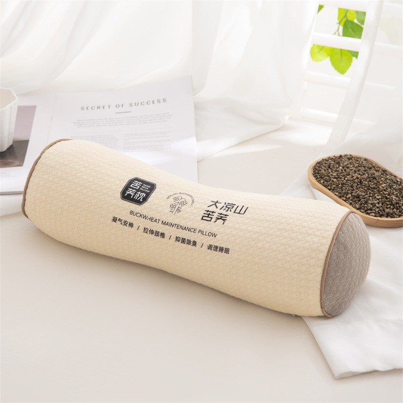 頚椎全蕎麦枕ニット苦い蕎麦殻三角菱逆弓牽引ハードキャンディー円柱型枕芯|undefined