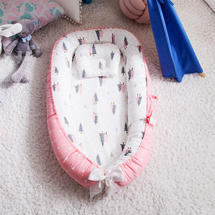 Cross-border Amazon compressed portable bed-in-bed baby crib newborn feeding bionic bed bb bed
