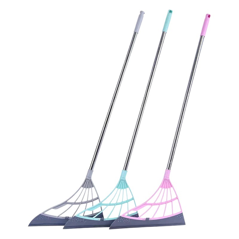 Internet Celebrity Black Technology Retractable Magic Broom Sweeping the Floor and Scraping Does Not Stick to Hair Dry and Wet Dual-Use Silicone Magic Broom Broom