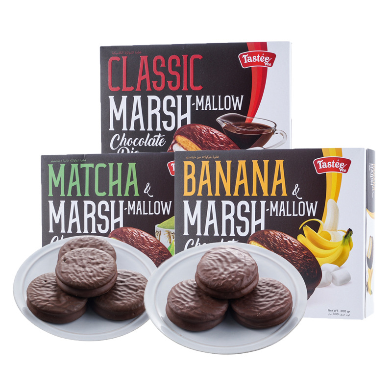 嚴選 越南進口食品 新饞派夾心糕點 盒裝巧克力派 商超貨源300g