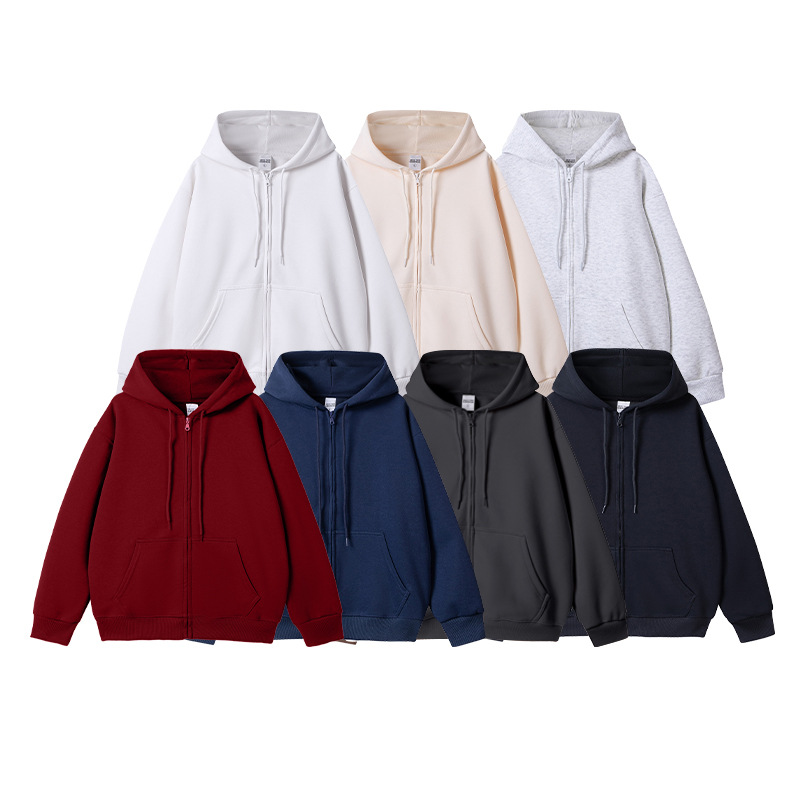 Hanorac cu fermoar și glugă din polar jachetă termică iarnă_voghion.com