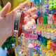 Original Cute Fruit Animal Bell Keychain Car Key Chain Women's Bag Exquisite Hanging Mobile Phone Pendant
