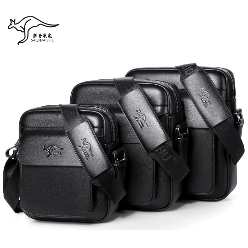 Saqi Kangaroo SAQIDAISHU Mochila transfronteriza de negocios Bolso de hombro informal Bolso de moda Bolso de mensajero de gran capacidad