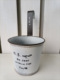 H.B. Round mouth bottom hanging bucket White