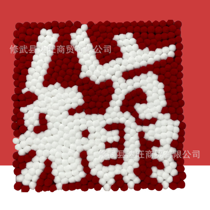 毛玉画diy材料包創意手貼りアート画デジタル油絵子供玩具出店卸売り|undefined