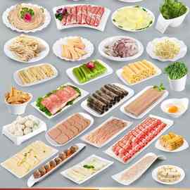 密胺北欧餐具圆形盘西餐厅牛排盘自助餐盘商用火锅配菜盘凉菜盘子