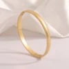 【119】Golden curved bracelet