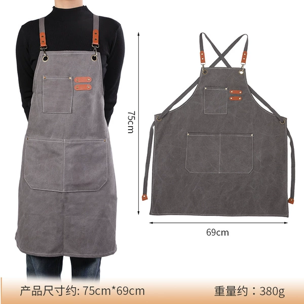 Denim grey apron