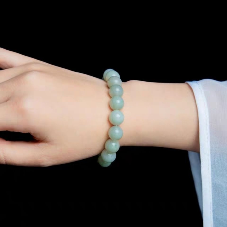 Inner Mongolia jade Boutique green Lap Hand string Bracelet 10 Female models