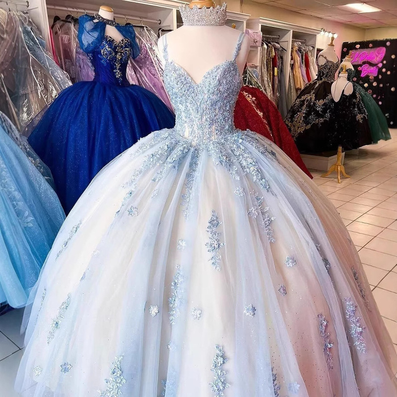 European and American Aliexpress 2026 New Style Prom Evening Dress, Strapless Tube Top Adult Dress, Puffy Tulle Princess Dress