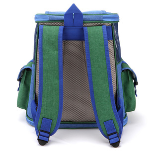 Cylindrical Top with Skylight Pet Outgoing Backpack with Cat, Dog and Rabbit Outgoing Bag Breathable Cat Cage